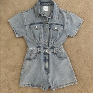 Le Lis Denim Jumpsuit